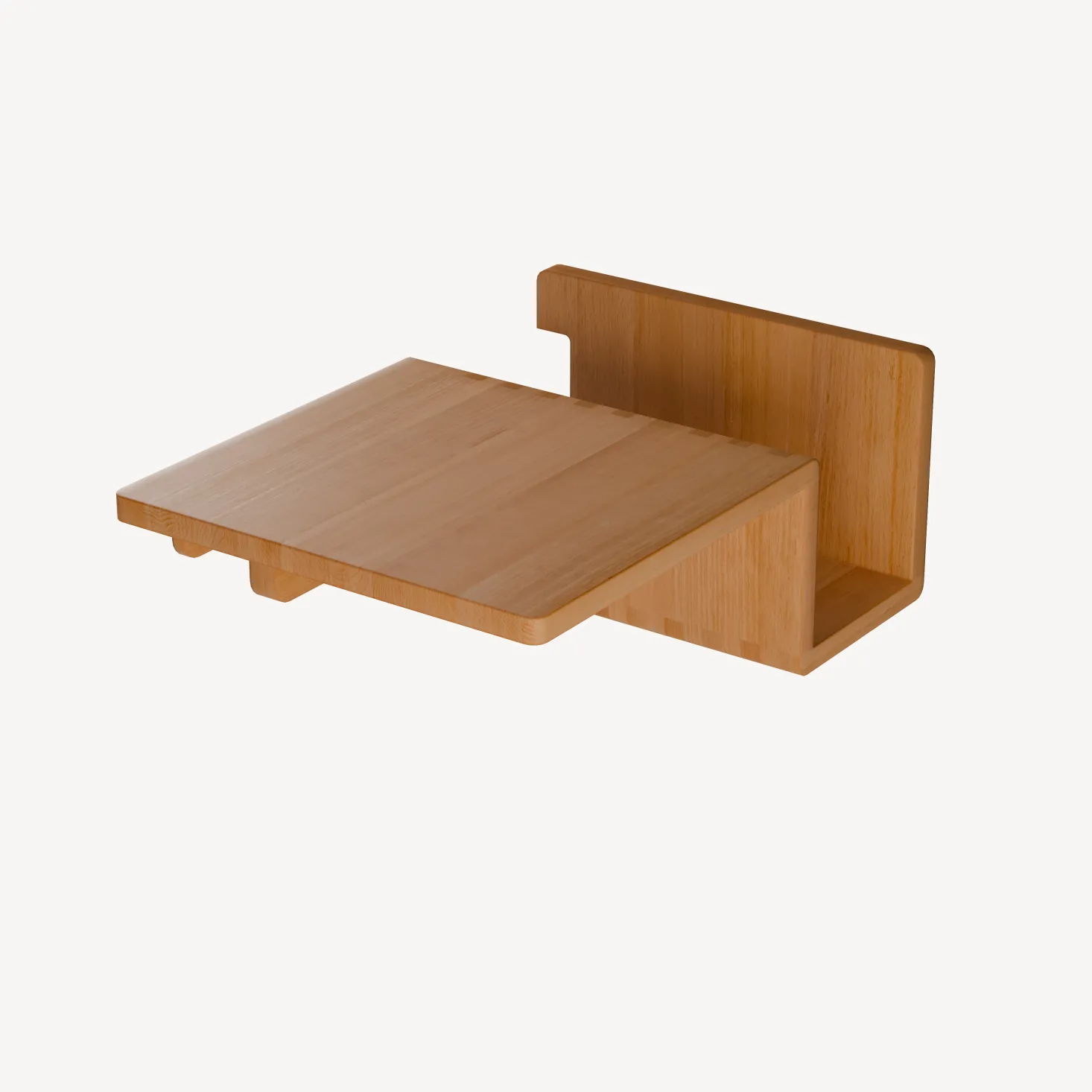 Ablageboard Sidu mit BücherfachB 34 x T 48 x H 19 cm (Buche, rechts)