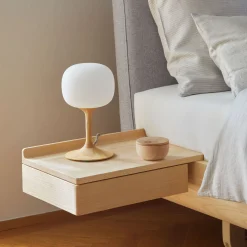 Ablageboard Sidu mit LadeB 48 x T 34 x H 14 cm (Buche, rechts)