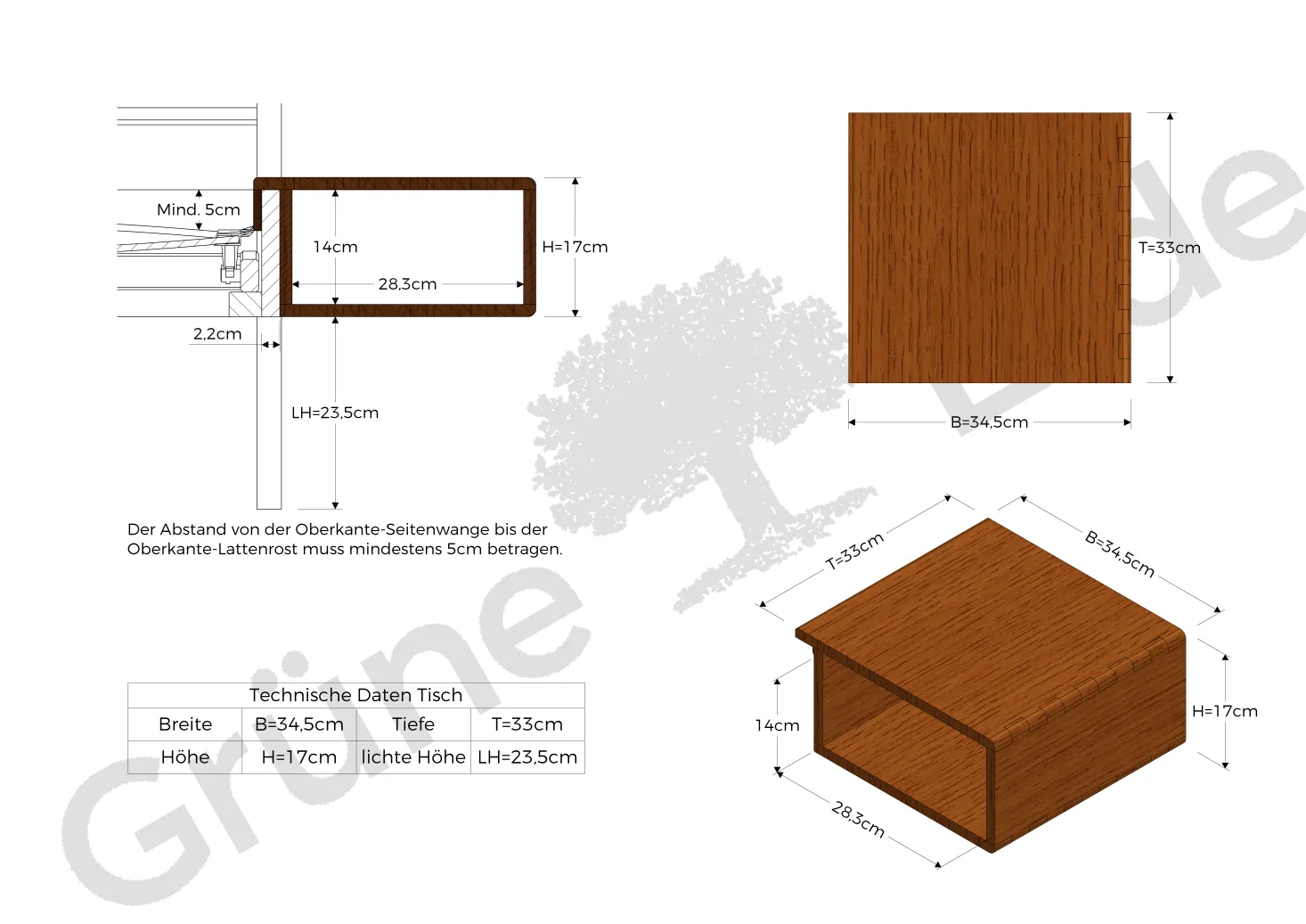 Ablagebox Almeno(Eiche)