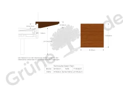 Ablage für Bett Tesoro(Buche)