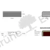 Armlehne lose B24 x T50 x H145 cm (Wollstoff Elverum Sesam)