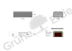 Armlehne lose B24 x T50 x H145 cm (Wollstoff Tano natur)