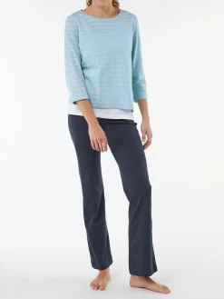 3/4 Arm Shirt aus Bio Baumwolle(aqua, XS)
