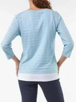 3/4 Arm Shirt aus Bio Baumwolle(aqua, XS)