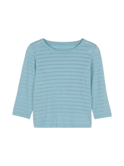 3/4 Arm Shirt aus Bio Baumwolle(aqua, XS)