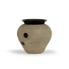 Aromalampe aus Steinzeug 2tlgH 11 cm, ø 12,5 cm