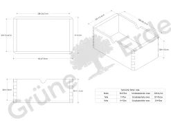 Aufbewahrungsbox Vaso(Eiche, B17xT28xH11,2cm)