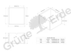 Aufbewahrungsbox Vaso(Eiche, B28xT28xH17,6cm)