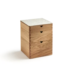 Aufbewahrungsbox Vaso(Eiche, B28xT28xH11,2cm)