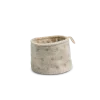 Aufbewahrungskorb Pünktchen14 x 17 cm, 100 % Baumwolle, GOTS (natur)