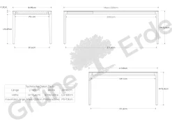Ausziehtisch Tenso(Eiche, L 160/220 x B 90 cm)