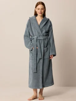 Bademantel Anea Unisexatlantik, 100 % Baumwolle, GOTS (XS/S)