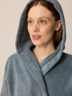 Bademantel Anea Unisexatlantik, 100 % Baumwolle, GOTS (XS/S)