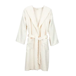 Bademantel Raute für Damen und Herren100 % Baumwolle, GOTS (Damen XS/S)