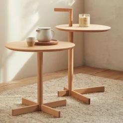 Beistelltisch Kosu Pur(Buche, ø 48 x H 47 cm)