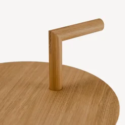 Beistelltisch Kosu Pur(Eiche, mit Griff, ø 42 x H 69,5 cm)