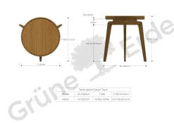 Beistelltisch MitsuØ 45 cm (Buche)