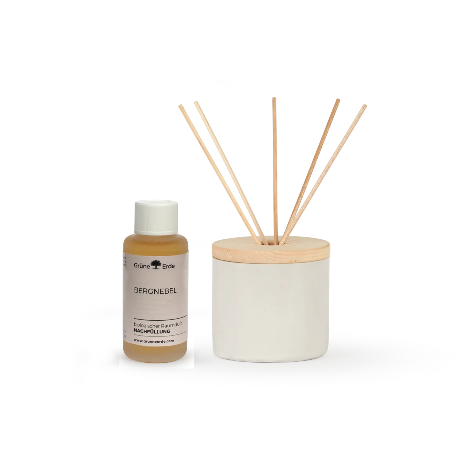 BergnebelPremium Raumduft Set mit Keramikdiffuser
