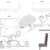 Bett Almara(Wollstoff Stavang stein, Eiche, 200 x 200 cm)