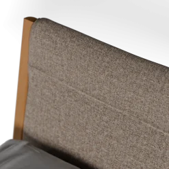 Bett Almeno Housse mit Weisspolsterung(Wollstoff Tano natur, 160cm)