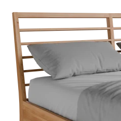 Bett Almeno mit Sprossenbetthaupt horizontal(Kernbuche, 160 x 200 cm)