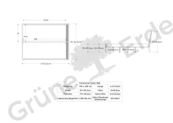 Bett Almeno mit Sprossenbetthaupt horizontal(Kernbuche, 160 x 200 cm)