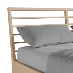 Bett Almeno mit Sprossenbetthaupt horizontal(Esche, 160 x 200 cm)