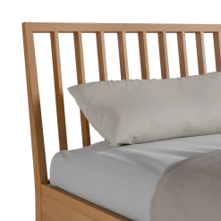 Bett Almeno mit Sprossenbetthaupt vertikal(Buche, 160 x 200 cm)