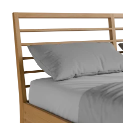 Bett Almeno mit Sprossenbetthaupt horizontal(Eiche, 160 x 200 cm)