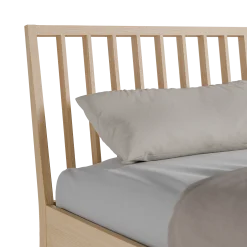 Bett Almeno mit Sprossenbetthaupt vertikal(Esche, 160 x 200 cm)