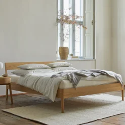 Bett Almeno mit Stegbetthaupt(Buche, 160 x 200 cm)