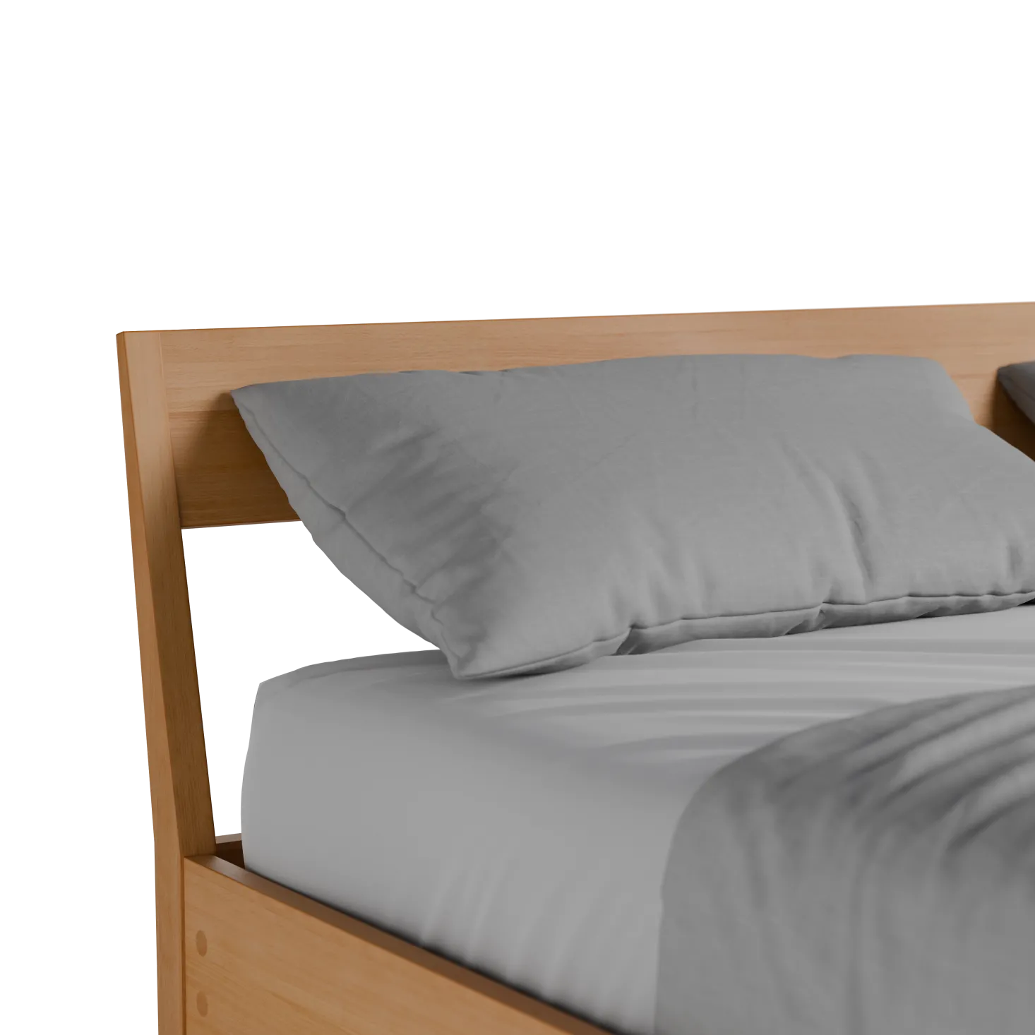 Bett Almeno mit Stegbetthaupt(Buche, 160 x 200 cm)