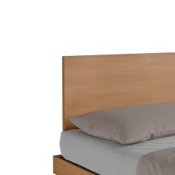 Bett Jukai Pur mit Flächenbetthaupt(Buche, 140 x 200 cm, mit Flächenbetthaupt)