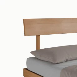 Bett Jukai Pur mit Stegbetthaupt(Buche, 140 x 200 cm, mit Stegbetthaupt)