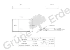 Bett Jukai Pur ohne Betthaupt(Baumwollstoff Ondula Taupe, Buche, 140 x 200 cm, ohne Betthaupt mit Bettrahmenhousse)