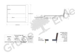Bett Lorea mit Polsterbetthaupt(Wollstoff Stavang sand, Buche, 180 x 200 cm)