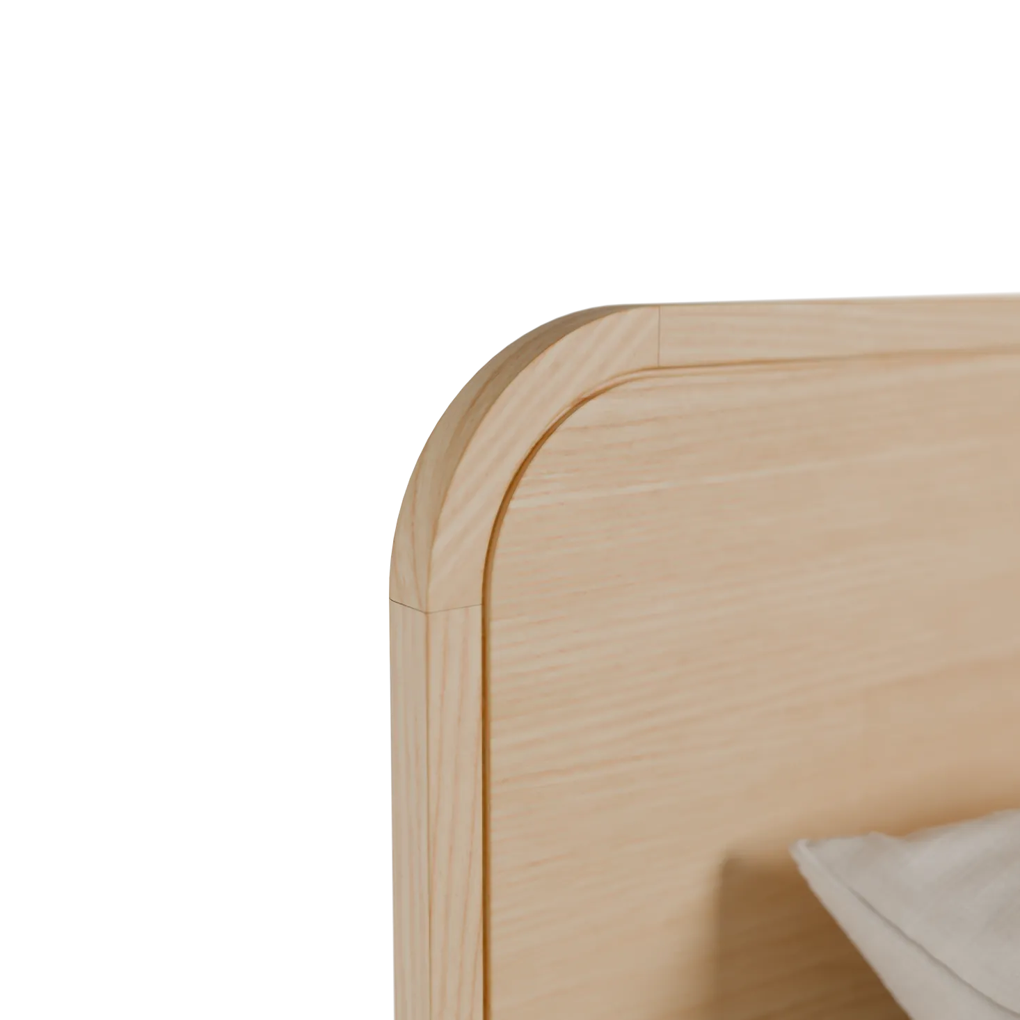 Bett Tenso mit Holzbetthaupt(Esche, 160 x 200 cm)