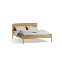 Bett Tenso mit Holzbetthaupt(Eiche, 160 x 200 cm)