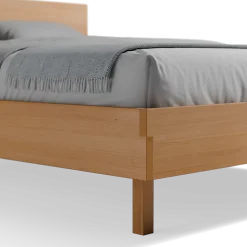 Bett Tesoro mit Holzbetthaupt(Buche, 160 x 200 cm)