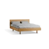 Bett Tesoro mit Holzbetthaupt(Eiche, 160 x 200 cm)