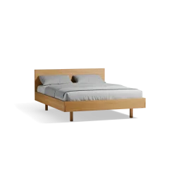 Bett Tesoro mit Holzbetthaupt(Eiche, 160 x 200 cm)