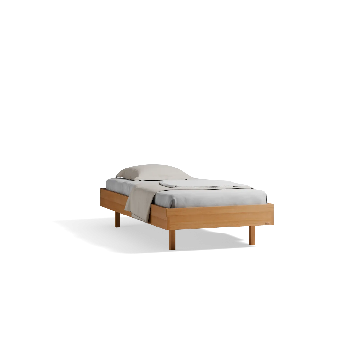 Bett Tesoroohne Betthaupt (Buche, 100 x 200 cm)