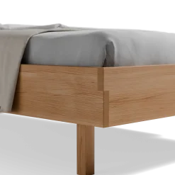 Bett Tesoroohne Betthaupt (Kernbuche, 100 x 200 cm)