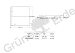 Bett Tonda ohne Betthaupt(Zirbe, 200 x 200 cm)