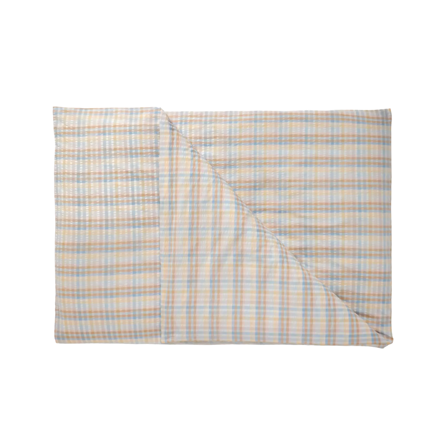 Bettwäscheset Felia aus Baumwolle, Seersucker, GOTSFarbe: Karo pastell