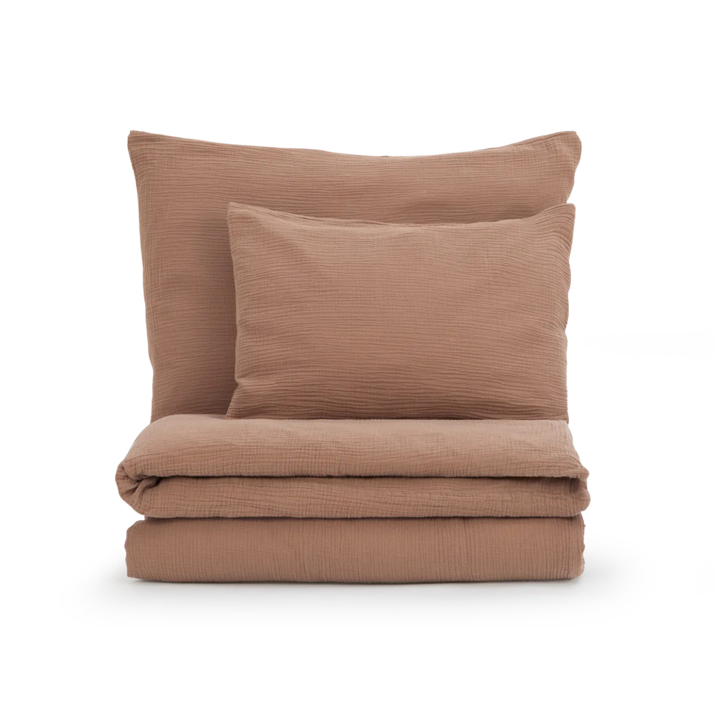 Bettwäscheset Vivien aus Baumwolle, Musselin, GOTSFarbe: nougat