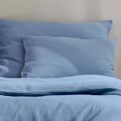 Bettwäscheset Vivien aus Baumwolle, Musselin, GOTSFarbe: blau