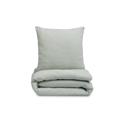 Bettwäscheset Vivien mini aus Baumwolle, Musselin, GOTSFarbe: jade