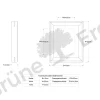 Bilderrahmen Vista schräges Profil(Eiche, B19xT3,5xH23cm, groß)