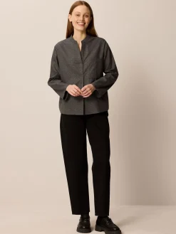 Bluse aus Bio-Baumwolle(anthrazit melange, 34)
